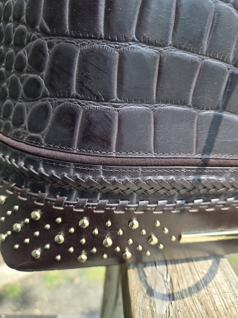 Brahmin Marlowe Cocoa Dalloway Genuine Leather Satchel NWT - Picture 5 of 13
